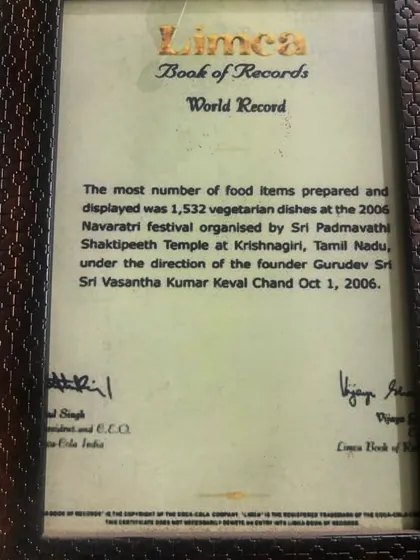 We are proud to be a Limca World Record holder for preparing and displaying 1,532 vegetarian dishes at a single event. This achievement reflects our passion, scale, and dedication to vegetarian cuisine.