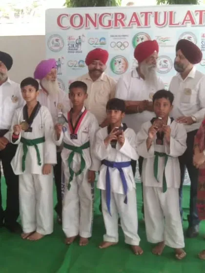 Our sub-junior boys team on the podium at the National Sikh Games. Building a strong foundation for future success.