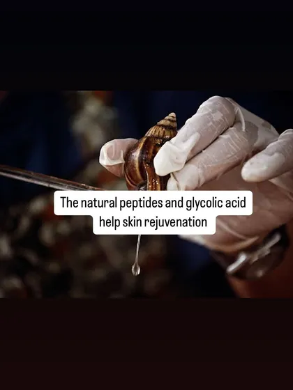 Snail mucin has become a popular ingredient for a reason. It contains natural peptides and glycolic acid that aid in skin rejuvenation, hydration, and wound healing.