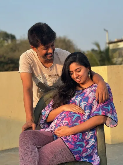 Feeling our baby move, dreaming of the day we'd finally meet her. These moments are precious.