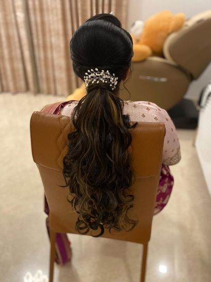 Shruthi - Bridal & Event Hairstyling Modern Styles for Sangeet & Receptions photo 78