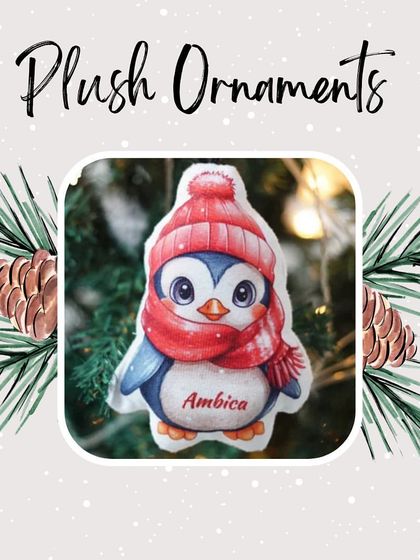 Our penguin plush ornament is another adorable option for your Christmas tree.