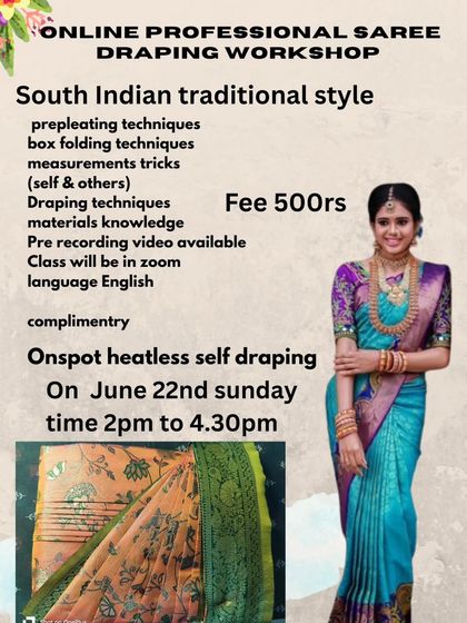 Another example of an online workshop flyer, showing the consistent structure and topics I cover in each session.