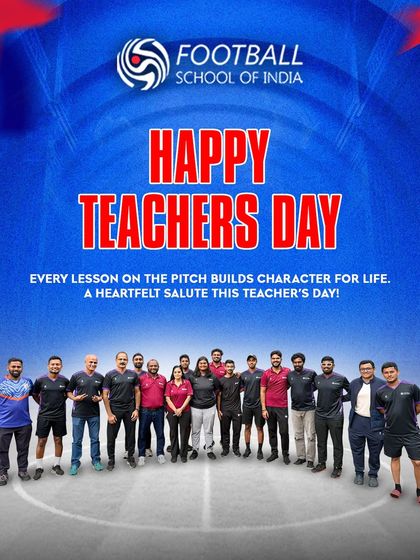 On Teacher's Day, we honor our entire coaching staff. This group of dedicated mentors builds character and skill on the pitch, guiding our players through every lesson, victory, and challenge.