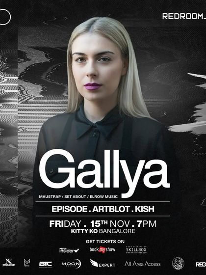 The flyer for a night with Bulgarian DJ Gallya at Kitty Ko. I love playing alongside international talent and bringing new sounds to the city.