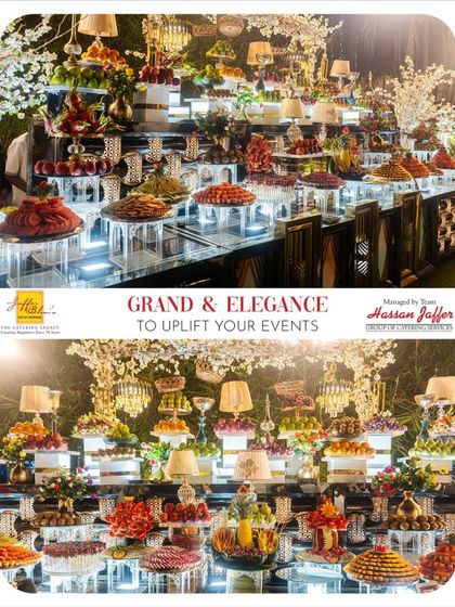 A display of grand elegance designed to uplift your event. Our multi-level dessert and fruit counters create a stunning visual spectacle, inviting guests to indulge in a lavish spread.