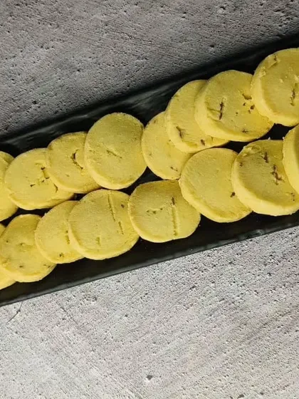 Another angle of our shortbread cookies.