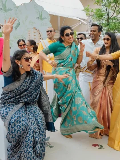 Pure, unadulterated fun. This is what it looks like when guests are completely lost in the moment during a wedding game.