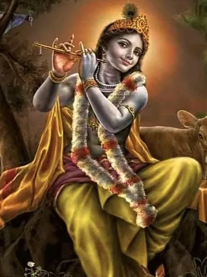 The enchanting flute-playing of Lord Krishna has mesmerized all beings for centuries. His divine melody continues to fill our hearts with joy and love.