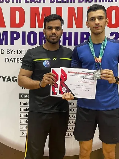 Another one of my talented players with his medal from the district championship. I provide the guidance and training necessary for my students to reach their competitive goals.