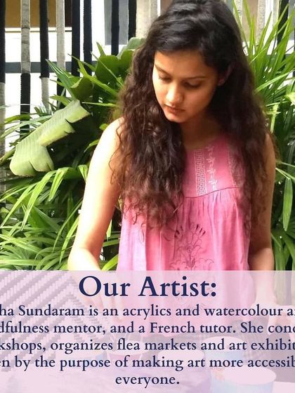 A little bio feature from a collaboration with Craftsutra. It describes my work as an artist, mindfulness mentor, and workshop facilitator.