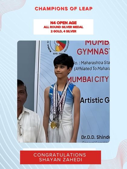 A huge achievement for Shayan Zahedi, who won the N4 Open Age All Round Silver Medal, securing 2 gold and 4 silver medals in total.