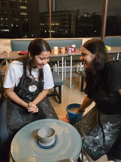 It's all about the laughs and the memories you make along the way. Don't worry about being perfect; our pottery workshops are about having fun and trying something new together.