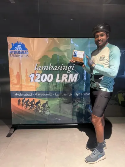 Another triumphant finisher of the Lambasingi 1200K LRM. Each finisher's story is one of grit, determination, and a passion for ultra-endurance cycling.