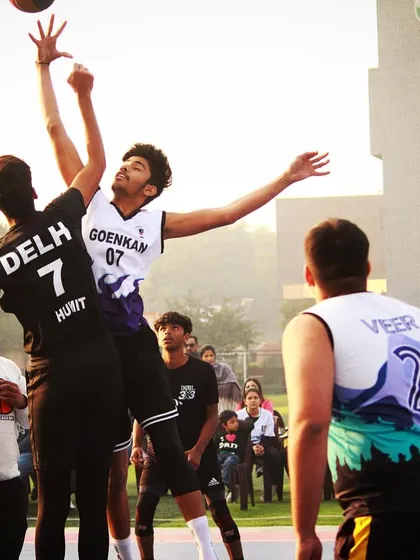 Ball is life! This action shot from one of our games captures the intensity and excitement of a good basketball match. Every moment has us on the edge of our seats.