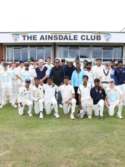 The victorious academy team after our win against Ainsdale Cricket Club. Every match is competitive, and the results our players achieve show their ability to adapt and perform under pressure.