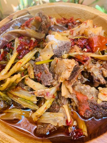 Every spoonful of this beef bone soup is packed with flavor.