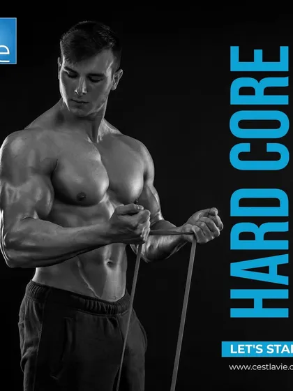 Hard core training builds a strong foundation. This member uses a resistance band to add a challenge to their workout, showcasing how we incorporate versatile tools for progressive overload.