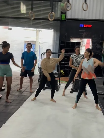 More fun from when the coaches are away. The energy is always high, even without a structured workout.