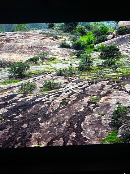 A still from the film we created as part of the 'Across Deep Time' project. The visuals and sound work together to explore the vastness of geological time and our small place within it.