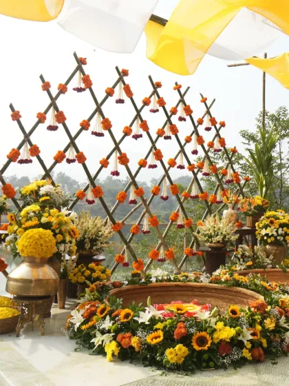 Vibrant Haldi & Mehendi Functions photo 8