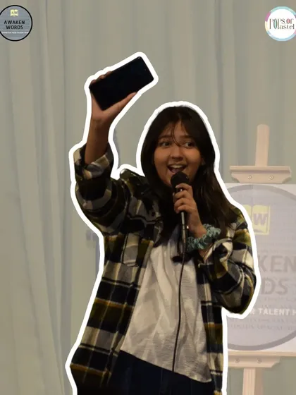 A performer interacting with the audience, creating a fun and engaging show.