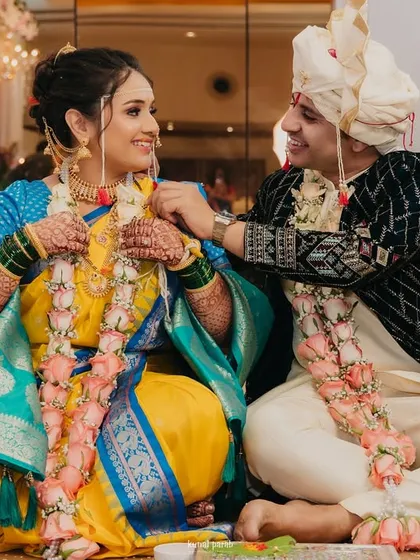 The mangalsutra ceremony is a key moment. I use sweat-proof and long-lasting makeup so my brides look flawless through every emotional and happy tear.