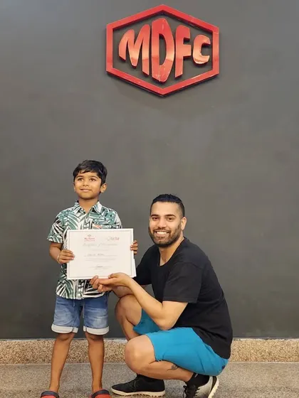 A big achievement for this little dancer. Celebrating his success on International Dance Day.