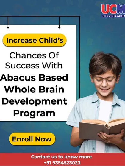 You can increase your child's chances of success with our abacus-based whole brain development program. Enrolling gives them the tools to excel academically and build a strong foundation for future learning.
