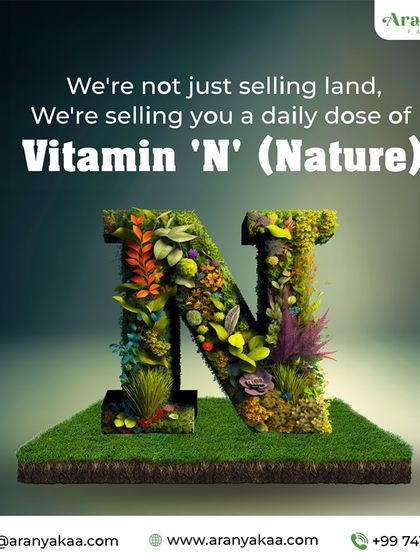 I'm not just selling land; I'm selling you a daily dose of Vitamin 'N' (Nature). It's the most essential nutrient for a modern life.