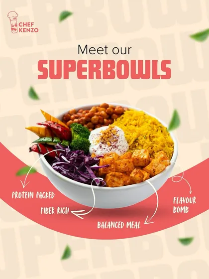 Meet my Superbowls. They are designed to be a balanced meal, packed with protein, rich in fiber, and exploding with flavor.