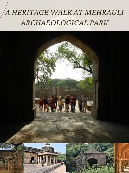 This collage offers a glimpse into our comprehensive exploration of the Mehrauli Archaeological Park. From the dark silhouette of an archway to the intricate details of Lodi-era tombs, this walk covers over 800 years of Delhi's history in one location, showing the city's continuous evolution.