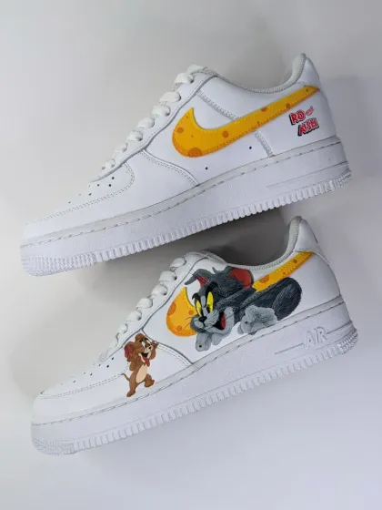 Another angle of the Tom and Jerry kicks, showcasing the dynamic poses of the iconic duo.