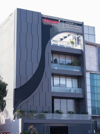 The modern architecture of our Delhi location.