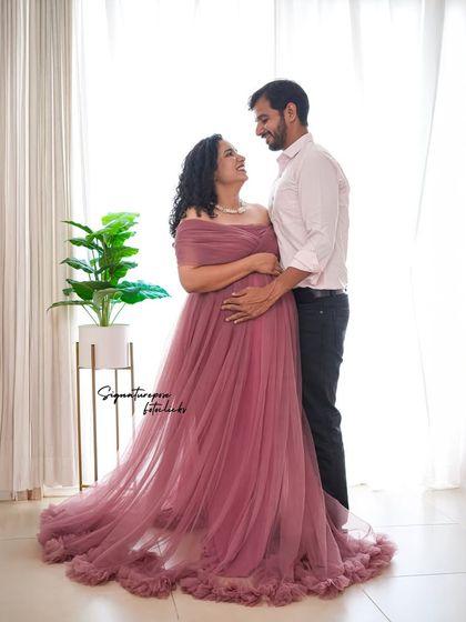 The bright, airy feel of this window-lit portrait adds to the joy and lightness of the moment.