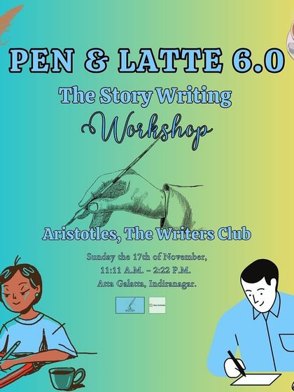 'Pen & Latte 6.0', our popular story writing workshop. It is a space for writers to find inspiration, share ideas, and engage in thoughtful discussions over a cup of coffee. unfold!