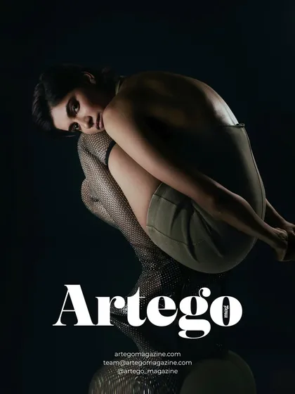 A cover shot for Artego Magazine. The lighting here is soft but directional, wrapping around the model to create a three-dimensional feel. The reflection in the mirror adds depth and a sense of introspection.