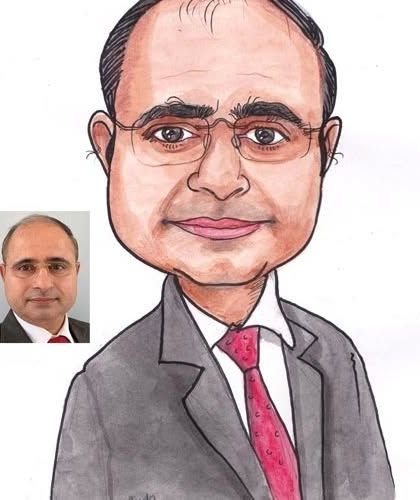 Another example of our detailed, hand-painted corporate caricatures.