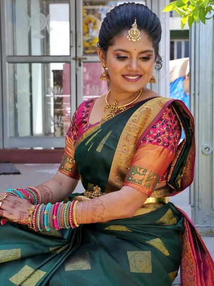 Himabindu - Bridal Makeup Classic South Indian Muhurtham Looks photo 54
