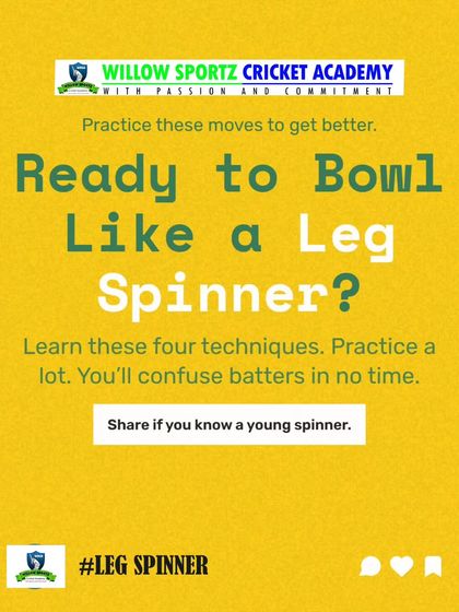 A call to action for young spinners to learn these four techniques to confuse batsmen. We encourage sharing knowledge within the cricket community.