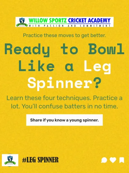 A call to action for young spinners to learn these four techniques to confuse batsmen. We encourage sharing knowledge within the cricket community.