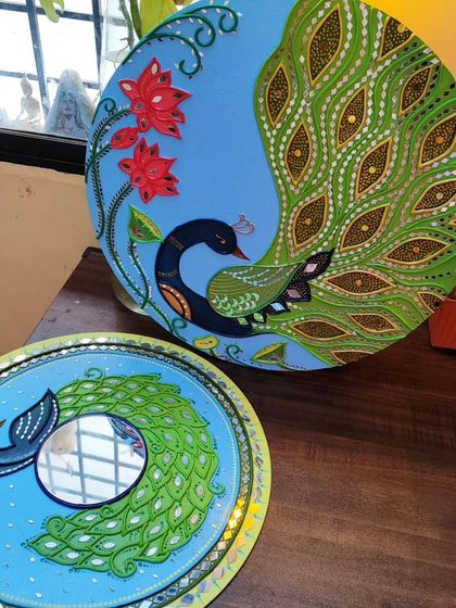 Anesha Artgallery - Indian Folk Art & Home Decor Lippan Art: Mud & Mirror Magic photo 8