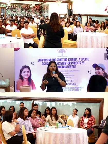 A collage from our interactive session for parents. It was a powerful conversation about creating a nurturing environment where young athletes feel heard, supported, and mentally strong, regardless of their performance on a given day.