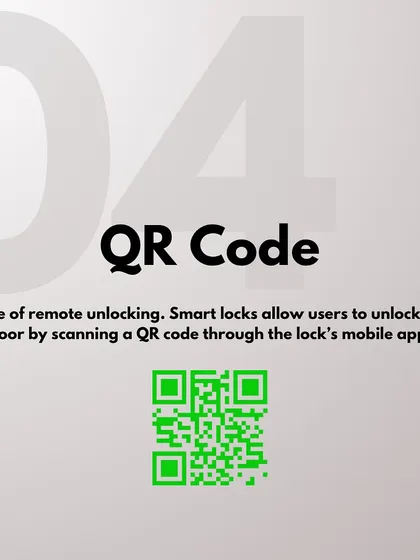 Granting remote access is simple and secure. Our smart locks allow you to generate a QR code through the mobile app, which guests can scan to unlock the door for a specified period.