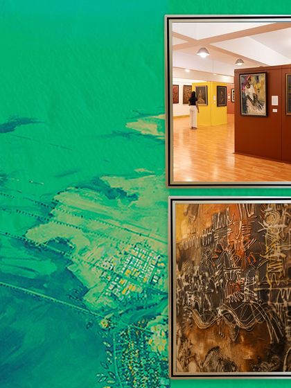 A creative graphic celebrating one month of our successful South Edition exhibition, hinting at new things on the horizon for art lovers.