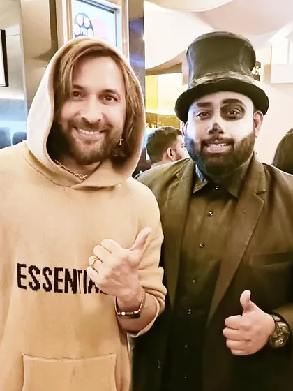 With my favorite dance choreographer, the legendary Terence Lewis. His creativity is off the charts.