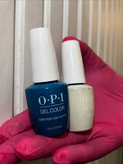 I only use the best. Here are the OPI gel colors I used for the evil eye set. Premium products mean better color, longer wear, and healthier nails.