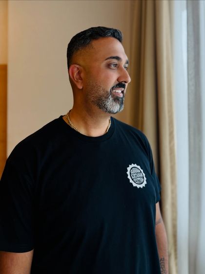 I had the pleasure of styling the amazing Radhika Dasa for their big concert in Mumbai. A clean haircut and a sharp beard.