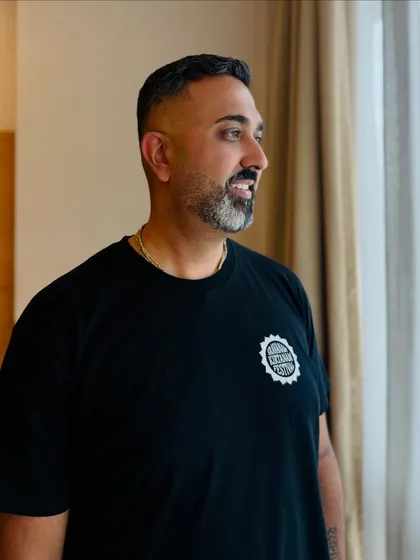 I had the pleasure of styling the amazing Radhika Dasa for their big concert in Mumbai. A clean haircut and a sharp beard.