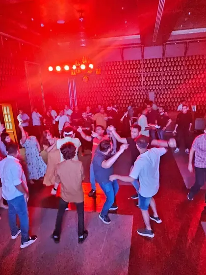 The dance floor was packed during our performance for Axis Bank in Kerala. We know how to get a corporate crowd moving.